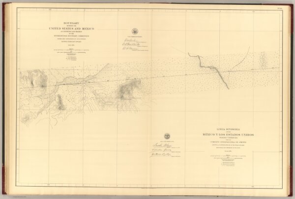 Linea Divisoria Entre Mexico Y Los Estados Unidos. No. 16.