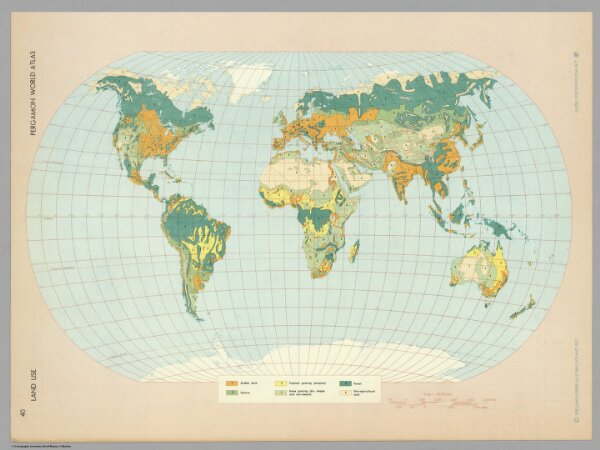 Land Use.  Pergamon World Atlas.