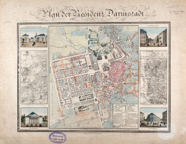 Plan der Residenz Darmstadt
