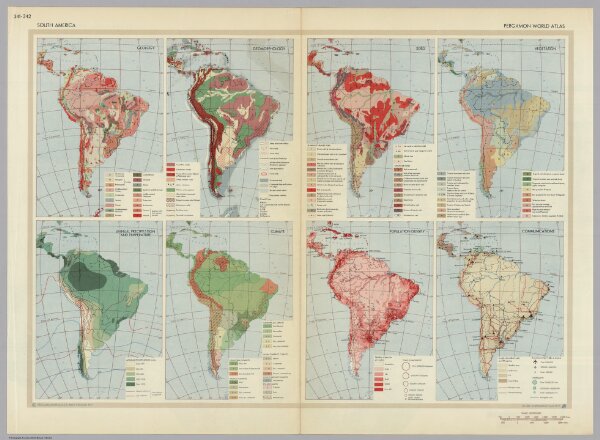 South America.  Pergamon World Atlas.