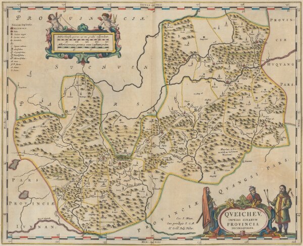 Queicheu, Imperii Sinarum Provincia Decimaquarta. [Karte], in: Novus atlas absolutissimus, Bd. 11, S. 208.
