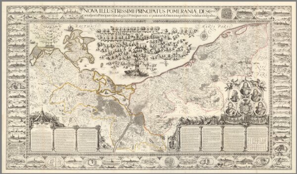 Composite map: 1-12. Nova illustrissimi principatus Pomeraniae descriptio