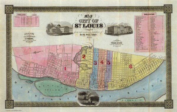 Map Of The City Of St. Louis.