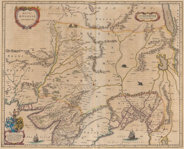 Magni Mogolis Imperium [Karte], in: Novus Atlas, das ist, Weltbeschreibung, Bd. 2, S. 266.