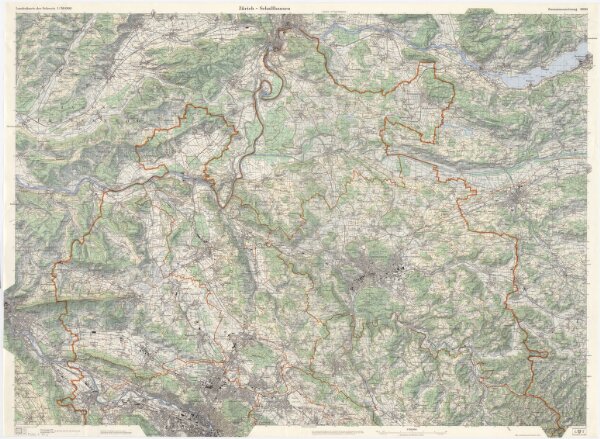 Landeskarte der Schweiz 1 : 50000: Kartenzusammensetzung 5010 (Zürich-Schaffhausen)