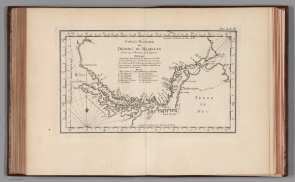 Carte reduite du detroit do Magellan dressee sur les journaux 

des navigateurs.