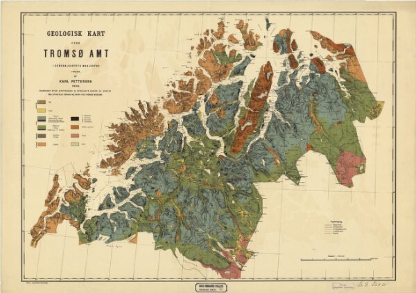 Geologisk kart 35: Geologisk kart over Tromsø Amt