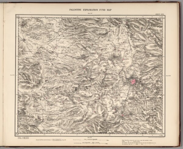 Sheet XVII.  Palestine Exploration Map.