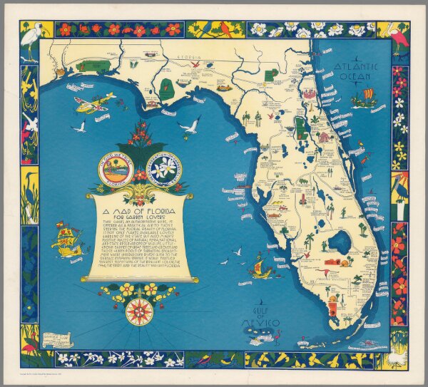A map of Florida for garden lovers
