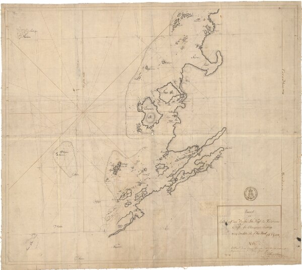 Museumskart 126: Kaart over endeel af den Norske Søe-Kyst udi Trondhiems Stift
