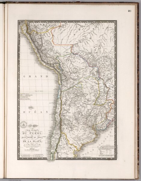 Carte generale du Perou, du Haut-Perou, du Chili et de La Plata