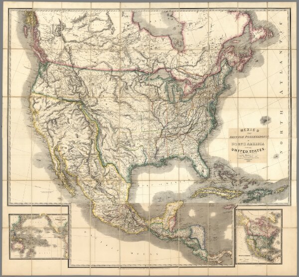 Composite: Mexico The British Possessions In North America And The United States.