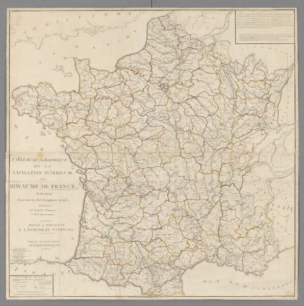 Tableau géographique de la navigation intérieure du royaume de France