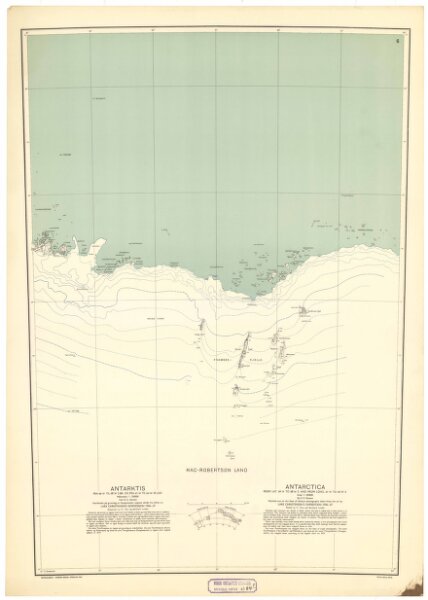 Spesielle kart 84f: Kart over "Antarktis" - Mac-Robertson land