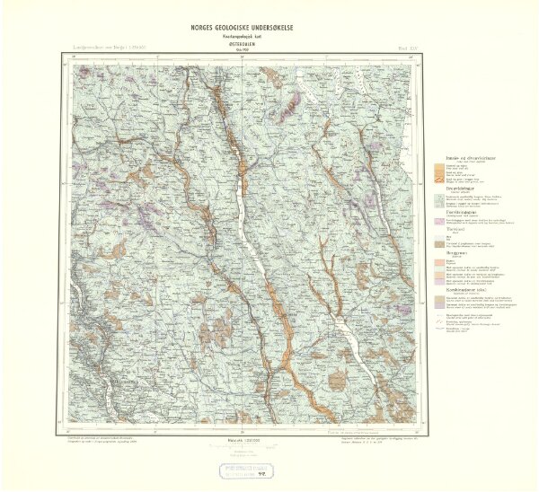Geologisk kart 99: Østerdalen