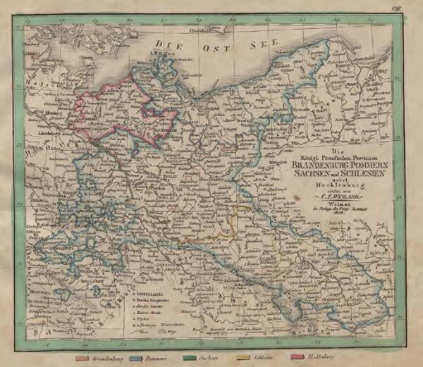 Die Königl. Preussischen Provinzen Brandenburg Pommern Sachsen und Schlesien nebst Mecklenburg