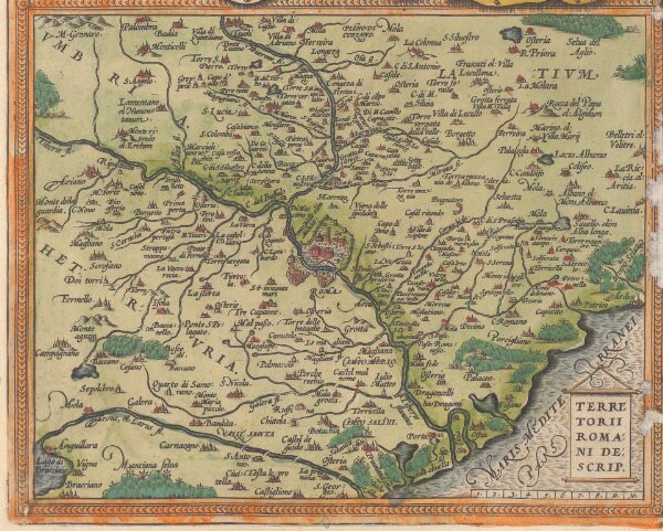 Terretorii Romani Descrip. [Karte], in: Theatrum orbis terrarum, S. 214.