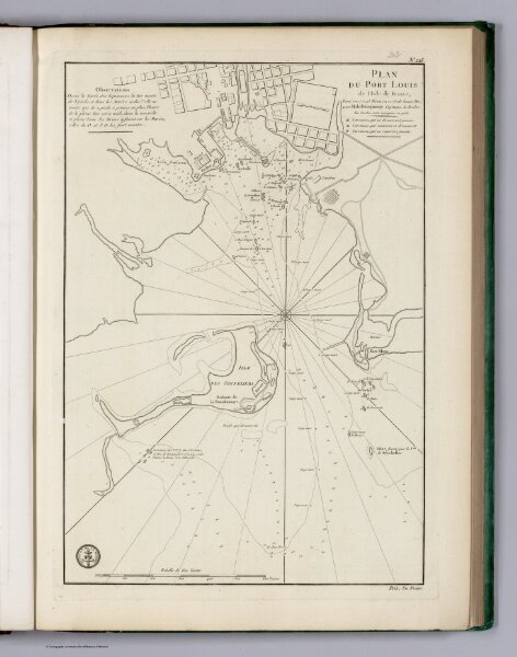 Plan du Port Louis de l'Isle de France