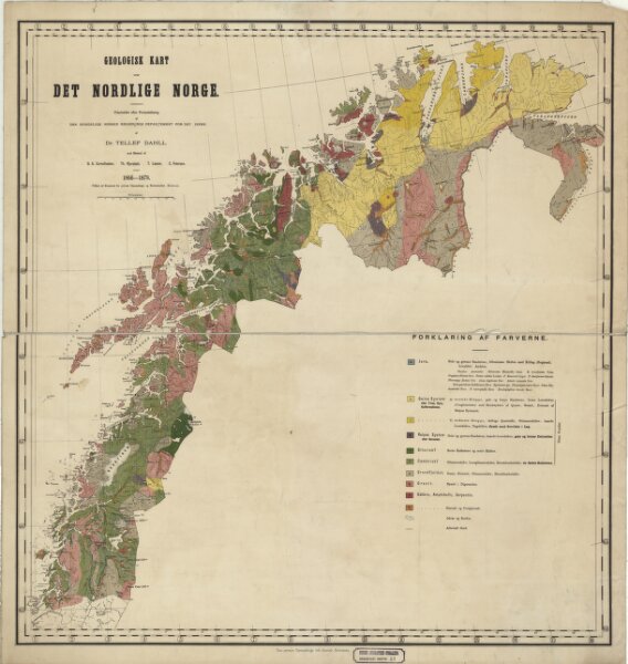Geologiske kart 12b: Geologisk kart over Det Nordlige Norge