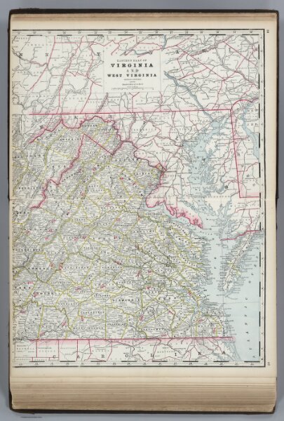 Virginia and West Virginia (eastern portion).