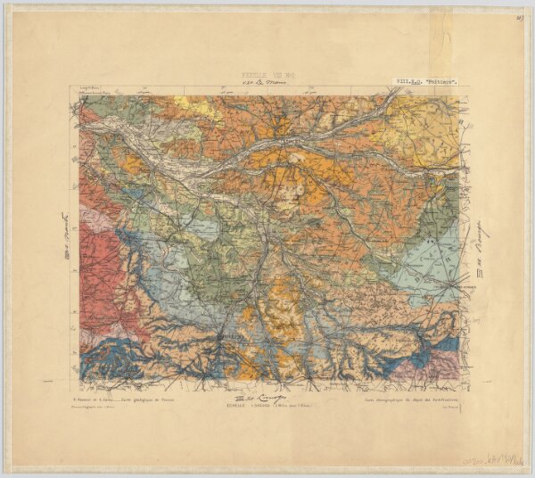 21) VIII.N.O. ''Poitiers'', uit: Carte géologique de France