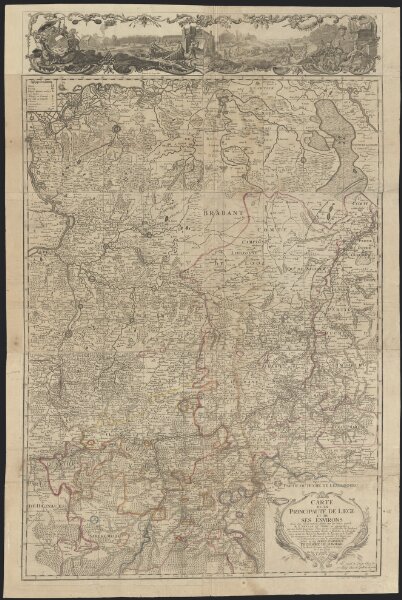 Carte de la Principauté de Liège et de ses environs