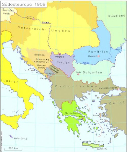 Südosteuropa 1908