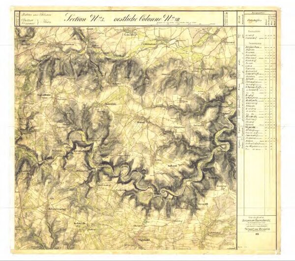 II. vojenské (Františkovo) mapování - Morava, mapový list O_5_VII