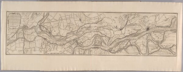 Kaart van de Rhynstroom, van boven de stad Emmerik tot beneden de stad Arnhem ... / in deze kaart gebragt door J. Engelman ; Leon[ar]d Schenk Jansz. sculpsit