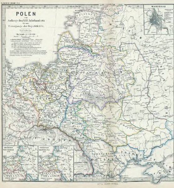 Polen vom Anfange des XVIII Jahrhunderts bis zum Untergange der Republik 1795
