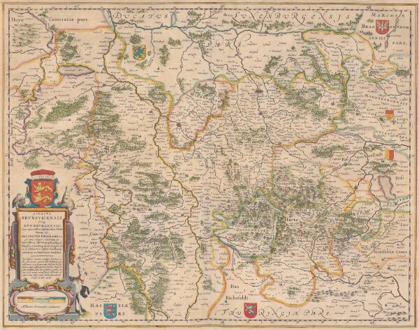 Ducatus Brunsvicensis fereque Lunaeburgensis, Cum adjacentibus Episcopatibus, Comit. Domin. etc. [...] [Karte], in: Theatrum orbis terrarum, sive, Atlas novus, Bd. 1, S. 191.