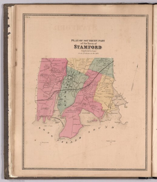 Plan of Southern Part of the Town of Stamford, Fairfield County, Connecticut.