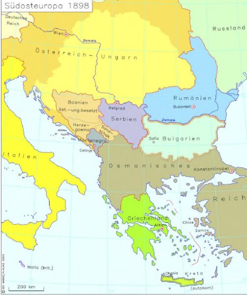 Südosteuropa 1898