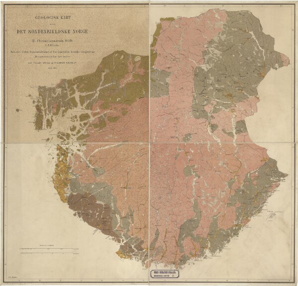 Geologisk kart 3-2: Det Søndenfjeldske Norge