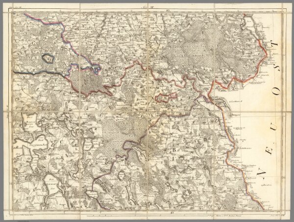 Karte von Ost-Preussen nebst Preussisch Litthauen und West-Preussen. No.12