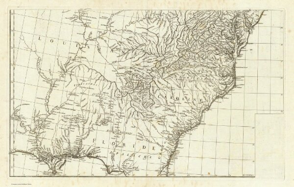 (Canada, Louisiane et Terres Angloises. Southeast section)