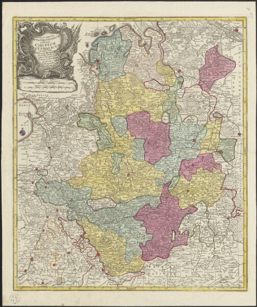 Nova et exacta mappa geographica exhibens Circulum Westphalicum, in omnes suos status et provincias accurate divisum
