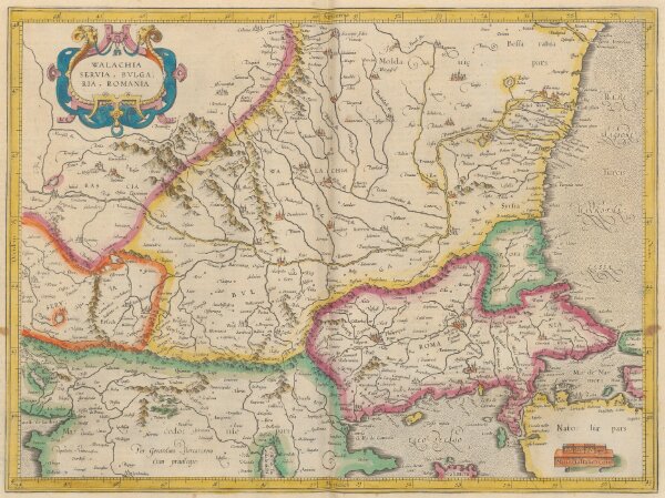 Walachia Servia, Bulgaria, Romania [Karte], in: Gerardi Mercatoris et I. Hondii Newer Atlas, oder, Grosses Weltbuch, Bd. 1, S. 355.