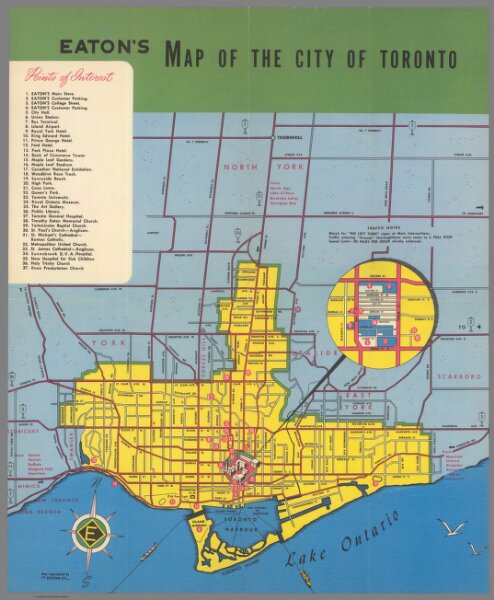 Easton’s map of the city of Toronto