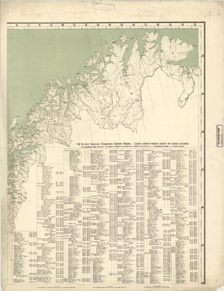 Spesielle kart 63: Pflanzengeographische Karte Über Das Königreich Norwegen, blad 2