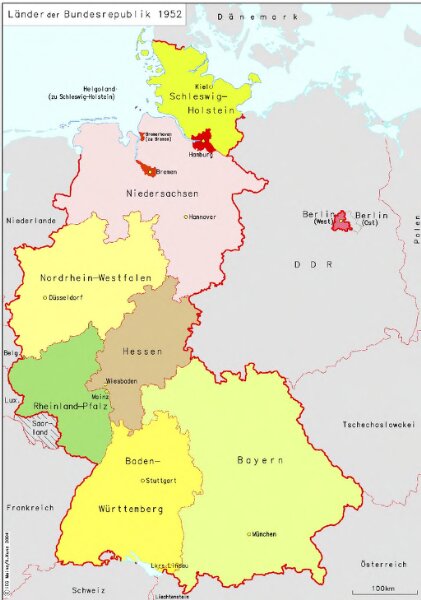 Länder der Bundesrepublik 1952