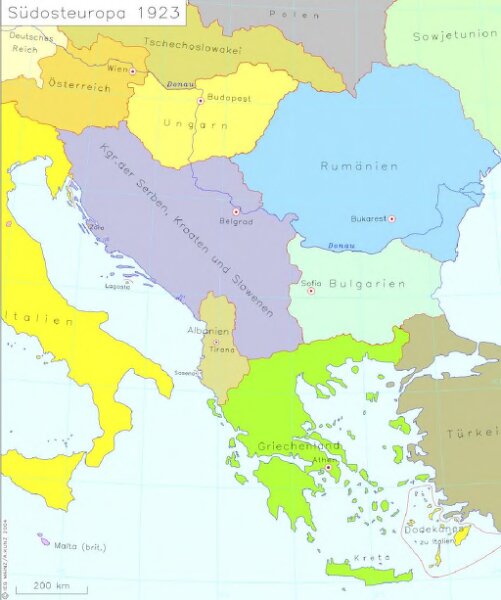Südosteuropa 1923
