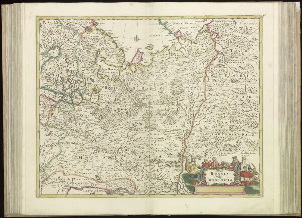 [73][73] Tabula Russia vulgo Moscovia, uit: Atlas sive Descriptio terrarum orbis
