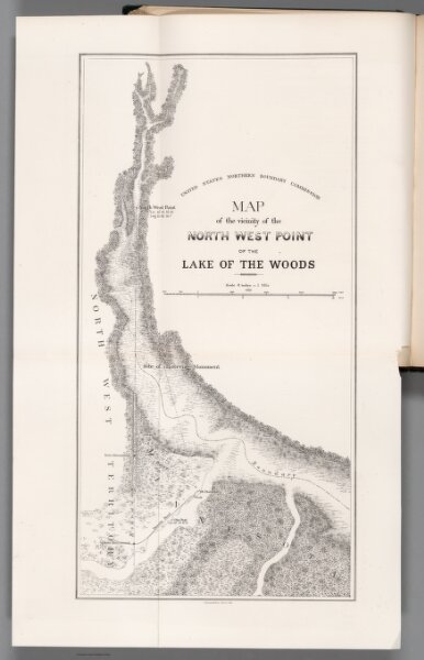 Map of the Vicinity of the North West Point of the Lake of the Woods.