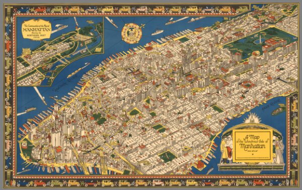 A map of the wondrous isle of Manhattan.