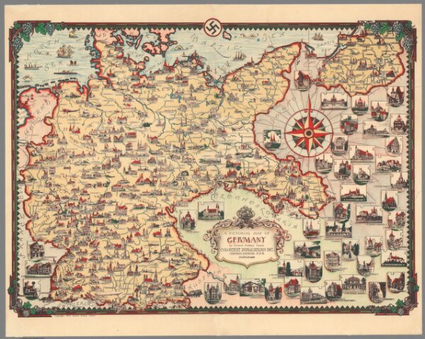 A pictorial map of Germany