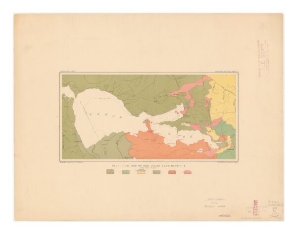 Geological map of the Clear Lake District