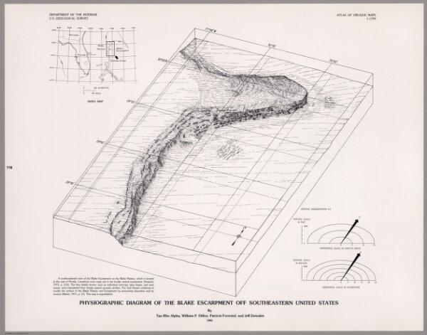 Physiographic Diagram of the Blake Escarpment Off Southeastern United States.