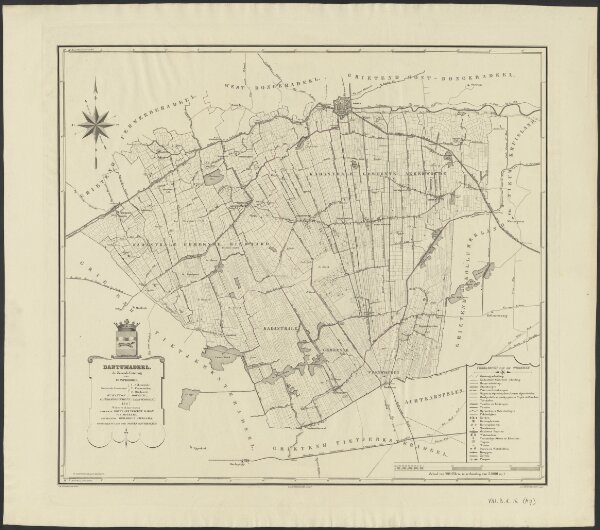 Dantumadeel, de zevende grietenij van Oostergoo : kadastrale gemeenten: 1. Akkerwoude. 2. Veenwouden. 3. Birdaard, IVe kanton (Dokkum), Ie arrondissement (Leeuwarden) 1847 ...