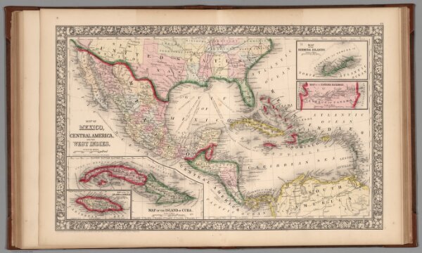 Map of Mexico, Central America, and the West Indies